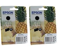 Epson Tinta Original Cartucho Negro 604 Tamaño Estándar (Paquete de 2)
