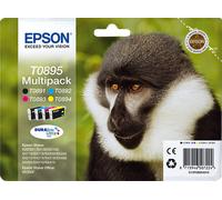 Epson tinta original t0895 color y black pack 4 unidades stylus s20,s2