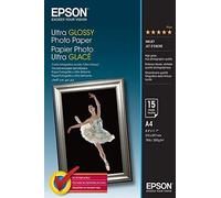 Epson ultra glossy photo paper - papel fotográfico brillante, a4, 15
