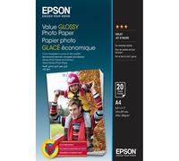 Epson Value Glossy Photo Paper - A4-20 Hojas - Papel fotográfico (Brillo, 183 g/m², A4, 20 hojas, Expression Premium XP-900 - Expression Premium XP-830 - Expression Premium XP-820 - Expression.)