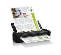 Epson Workforce DS-360W, Escáner portátil de Documentos A4, USB, WiFi, Alimentador automático de Documentos, escaneado Doble Cara (dúplex), Color Negro