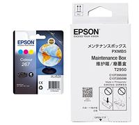 Epson Workforce Tinta, Color Cian, Magenta y Amarillo válido para Workforce WF-100W + C13T295000 WF-100 Cartucho de Tinta