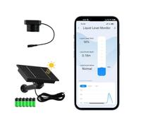 EPTTECH Smart TLC 2326-WF-S Tuya APP Fuente de alimentación solar eficiente, monitor de nivel de líquido preciso, WiFi, sensor de nivel de tanque de agua y aceite, impermeable, IP65, alarma doméstica,