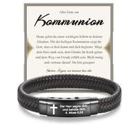 EPVID Comunión Confirmation Geschenk Joven, Konfirmationsgeschenk für Jungen Erstkommunion Geschenke für Jungs Sohn Bruder Bruder Neffen Nikel ahijado von Mama Papa Taufpaten, 11, Nailon, No aplicable