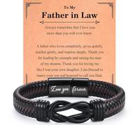 EPVID Regalos para marido, hijo, novio, nieto, abuelo, tío, pulsera de cuero para hermano, sobrino, novio, Navidad, día del padre, cumpleaños, regalos de San Valentín, rellenos de calcetines para