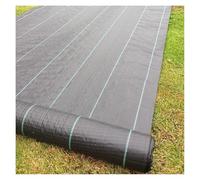 EPYBJYWQ Malla Geotextil Antihierbas Membrana Cobertura de Suelo, Membrana supresora de malezasusar en Jardín, Camas de Flores, paisajismo(0.6mx100m/2ftx328ft)