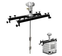 EpyGnom Agitador Neumático para IBC, Agitador de Tanque Neumático con Hélice Plegable de Acero Inoxidable, 265 Galones, para Pinturas Acuosas, Tintas, Pegamentos Diluidos y Emulsiones 1/2HP-3Cylinder