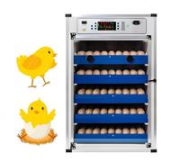 EpyGnom Incubadoras de Huevos para Aves de Corral Palomas Caza Control Inteligente de Temperatura y Humedad Criadora de Pollitos Rodillos Ajustables para Huevos de Cualquier Tamaño 340eggs