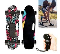 EpyGnom Longboard Profesional, Patinetas Eléctricas Adultos Todoterreno, Mountain Board con Control Remoto LCD, Ajuste de 4 Velocidades, Alcance de 15 Km, para Trucos y Skateparks J