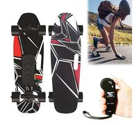 EpyGnom Longboard Profesional, Patinetas Eléctricas Adultos Todoterreno, Mountain Board con Control Remoto LCD, Ajuste de 4 Velocidades, Alcance de 15 Km, para Trucos y Skateparks E