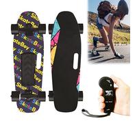 EpyGnom Longboard Profesional, Patinetas Eléctricas Adultos Todoterreno, Mountain Board con Control Remoto LCD, Ajuste de 4 Velocidades, Alcance de 15 Km, para Trucos y Skateparks F