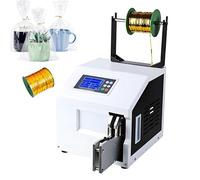 EpyGnom Máquina para Hacer Ataduras de Alambre para Alimentos, Máquina Automática para Atar y Agrupar Alambres, Velocidad de Bobinado Longitud Número de Vueltas Ajustables, Diámetro 5-30mm Bundling