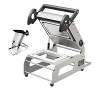 EpyGnom Máquina Selladora Térmica Comercial para Bandejas de Alimentos, Máquina para Sellar Envases de Alimentos y Envasar Comidas, Selladora Térmica Manual, 7-8 Veces por Minuto 180 * 130