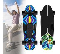 EpyGnom Monopatín Eléctrico Tipo Longboard, Mando a Distancia LCD, 4 Velocidades Ajustables, Monopatín Profesional Todoterreno para Montaña, Alcance de 24 Km, Carga Máxima de 150 Kg G