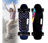 EpyGnom Monopatín Eléctrico Tipo Longboard, Mando a Distancia LCD, 4 Velocidades Ajustables, Monopatín Profesional Todoterreno para Montaña, Alcance de 24 Km, Carga Máxima de 150 Kg J