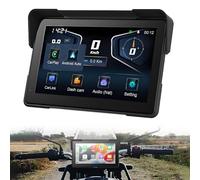 EpyGnom Pantalla Carplay Moto 7 Pulgadas, Cámara de Salpicadero para Motocicleta con Carplay/Android Auto Inalámbrico, Cámaras Delantera y Trasera de 1080p, con Tpms, GPS, Bluetooth 4.2