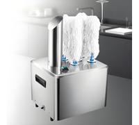 EpyGnom Pulidora Comercial de Copas de Vino, 300/600 Copas/Hora, Secadora Automática de 1350 W con 5 U 8 Cepillos Extraíbles, para Bodegas, Bares, Restaurantes y Más 5heads