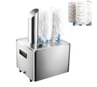 EpyGnom Pulidora Comercial de Copas de Vino con Cepillos de Microfibra de 5/8, 300/600 Copas/Hora, Secado con Aire Caliente a 136,4 °F y Cabezales Certificados, para Vestíbulos, Bares 5heads