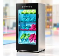 EpyGnom Secador de Zapatos Eléctrico de 400 W con Temporizador de 24 Horas, Ventiladores de Doble Turbina y Almacenamiento de Calzado, Armario de Secado Rápido a 60 °C para Comercial 4Layer