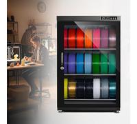 EpyGnom Secador Filamentos Impresora 3D con Control de Humedad, Caja De Almacenamiento para Filamento de Impresora 3D, Deshumidificador y Armario para Filamento con Monitor De Humedad 3Tier