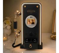EpyGnom Teléfono para Libro de Visitas con Audio para Bodas Black-64G | Grabación de Video En Alta Definición 1080p, Función De Captura De Fotos, Ángulo De Cámara Ajustable, Para Eventos Memorables