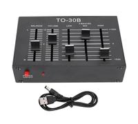 EQ de 3 Bandas, Ecualizador Estéreo con Control de Volumen y Procesador de Señal de Ajuste de Equilibrio Reducción de Ruido de Preamplificador HIFI para Altavoces Subwoofers AV