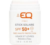 EQ | Protector Solar Facial en Stick SPF50+ - Filtros Minerales - Cara y Zonas Sensibles - Protección UVA UVB muy alta - Resistente al Agua - Blanco - 10g
