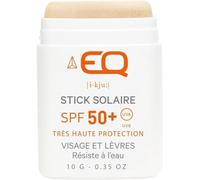 EQ | Protector Solar Facial en Stick SPF50+ - Filtros Minerales - Cara y Zonas Sensibles - Protección UVA UVB muy alta - Resistente al Agua - Dorado - 10g