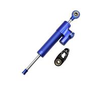 EQAUHYB Amortiguador dirección Moto Compatible con Suzuki Amortiguador De Dirección De Motocicleta, Kit De Soporte Estabilizador De Mango Ajustable, Amortiguador De Manillar De Motocicleta(Blue)