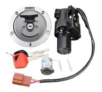 EQAUHYB Interruptor Encendido Compatible con CB500 para CB500F para CBR500R 2018 2019 2020 2021 2022 2023 Kit De Llave Bloqueo del Interruptor De Tapa De Gas De Encendido De Motocicleta 35010-MJW-A04