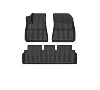 EQJSHL Alfombrillas Antideslizantes para El Suelo del Coche para Tesla para Model 3 Y 2019-2024 Juego De Alfombrillas A Medida con Respaldo(Negro 4)