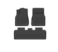 EQJSHL Alfombrillas Antideslizantes para El Suelo del Coche para Tesla para Model 3 Y 2019-2024 Juego De Alfombrillas A Medida con Respaldo(Negro 6)