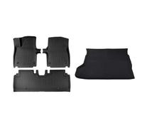EQJSHL Alfombrillas De Coche Antideslizantes para Kia EV6 2022-2024 Alfombrillas Delanteras Y Traseras Resistentes con Revestimiento para El Respaldo(Negro 5)