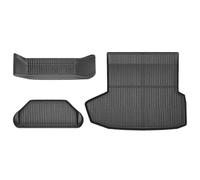 EQJSHL Alfombrillas De Coche para Tesla para Model S 2024 2023-2021, Impermeables, Antideslizantes, Sin Olor, Revestimientos De Carga De TPE Alfombrillas Antideslizantes(Negro 3)