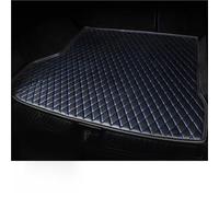 EQJSHL Alfombrillas De Maletero para VW para Golf 8 2021, De Cuero, Impermeables, con Protector De Bandeja De Carga Y Protector De Suelo. Antideslizante(Negro-Azul)