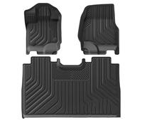 EQJSHL Alfombrillas El Suelo del Coche, Antideslizantes, para Ford F-150 F150 2021-2023, Impermeables, Todo Tipo Clima, 3 Unidades/Juego, Timón Izquierdo Alfombrillas Antideslizantes