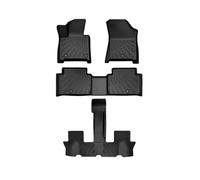 EQJSHL Alfombrillas para El Suelo del Coche, Antideslizantes, para Hyundai para Santa FE De 6/7 Plazas De 2024 (Modelo Sin Aceite Ni Electricidad)(Negro 1)