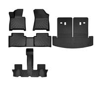 EQJSHL Alfombrillas para El Suelo del Coche, Antideslizantes, para Hyundai para Santa FE De 6/7 Plazas De 2024 (Modelo Sin Aceite Ni Electricidad)(Negro 2)