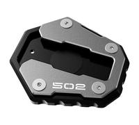 EQJSHL Almohadilla De Extensión para Caballete De Motocicleta para Benelli TRK 502X 2017-2025 TRK502 2017-2019, Base Antideslizante Ampliable. Motocicleta Soporte Extensión Pie(Titanio 1)