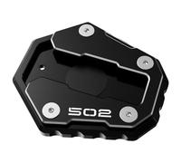 EQJSHL Almohadilla De Extensión para Caballete De Motocicleta para Benelli TRK 502X 2017-2025 TRK502 2017-2019, Base Antideslizante Ampliable. Motocicleta Soporte Extensión Pie(Negro 1)