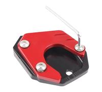 EQJSHL Almohadilla De Extensión para Caballete De Motocicleta para para CB650R 2019-2022, Placa De Soporte Ampliada Motocicleta Soporte Extensión Pie(Rojo)
