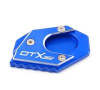 EQJSHL Almohadilla De Extensión para Pata De Cabra De Motocicleta para KYMCO DTX360 CNC, Placa De Ampliación De Soporte Lateral De Aluminio Motocicleta Soporte Extensión Pie(Azul)