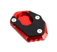 EQJSHL Almohadilla De Soporte Lateral para Placa De Extensión De Motocicleta para para Z650RS 2022 2023 2024, Base Antideslizante Ampliada. Motocicleta Soporte Extensión Pie(Rojo)