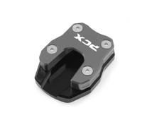 EQJSHL Almohadilla De Soporte Lateral para Placa De Extensión De Motocicleta para PCX125, PCX150, PCX160, Todos Los Años. Motocicleta Soporte Extensión Pie(Titanio 2)