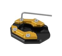 EQJSHL Almohadilla para Placa De Caballete Lateral De Motocicleta para NMAX155 XMAX300 2015-2021. Extensor De Pata De Cabra. Motocicleta Soporte Extensión Pie(Oro 1)