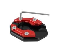 EQJSHL Almohadilla para Placa De Caballete Lateral De Motocicleta para NMAX155 XMAX300 2015-2021. Extensor De Pata De Cabra. Motocicleta Soporte Extensión Pie(Rojo 1)
