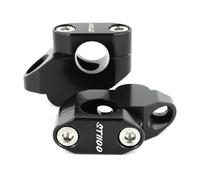 EQJSHL Elevador De Manillar Motocicleta para ST1100 1991-2002, Aluminio CNC, con Elevación 22 Mm Y 7/8" Recorrido Elevador Manillar CNC(Negro)