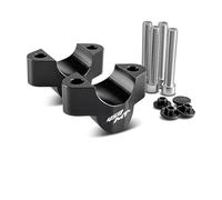 EQJSHL Elevador De Manillar para Motocicleta para CFMOTO 450MT 800MT 800MTX Ibex 800 450 2021 - Adaptador Extensión Abrazadera Arrastre Elevador Manillar CNC(Negro 1)