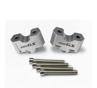 EQJSHL Elevador De Manillar para Motocicleta para F800GS 800GS 2023 - Accesorios Adaptador Extensión para Elevadores Elevador Manillar CNC(Plata1)