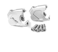 EQJSHL Elevador De Manillar para Motocicleta para F800GT 2012- F800GS 2007-2017 ADV 2012-2017 GT. Altura del con Abrazadera Elevador Manillar CNC(Plata2)